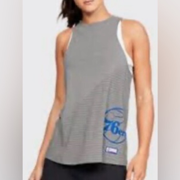 Under Armour HeatGear Gray 76ers tank top - Picture 1 of 6